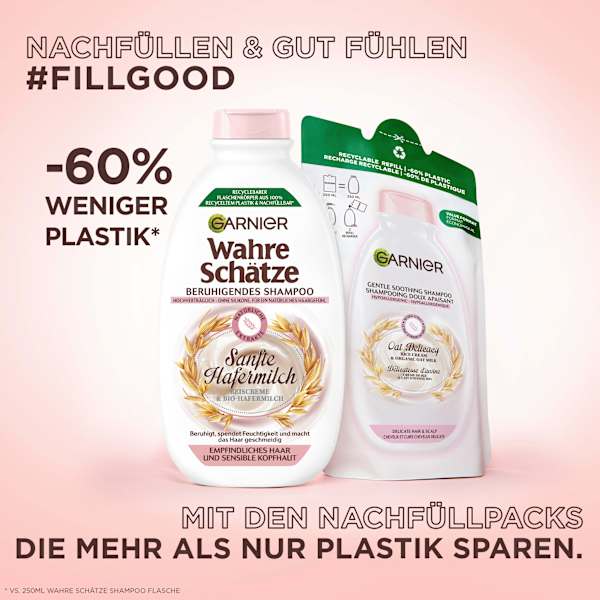 Shampoo  Sanfte Hafermilch, empfindliches Haar Wahre Schätze