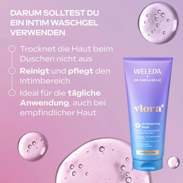 Intimpflege Waschlotion vlora+ WELEDA