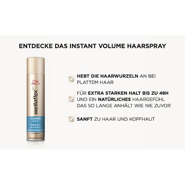 Haarspray Instant Volume, Extra starker Halt wellaflex