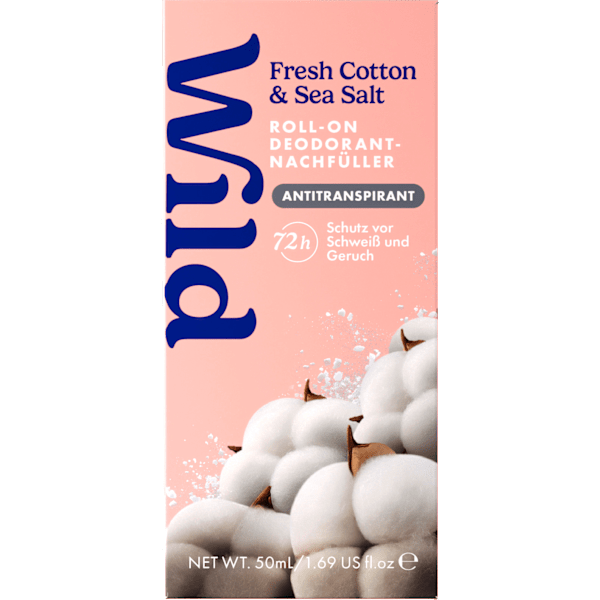 Antitranspirant Deo Roll-on Fresh Cotton & Sea Salt Nachfüllpack Wild