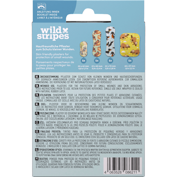 Geschenkset Pflaster Kinder Wild Stripes Cute Animals Wild Stripes