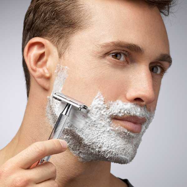 Rasierhobel, Barber´s Style The Edger mit Ersatzklingen WILKINSON SWORD