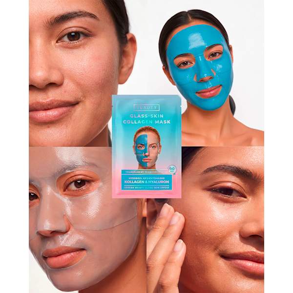 Gesichtsmaske Glass-Skin Hydrogel Kollagen & Hyaluron Yeauty