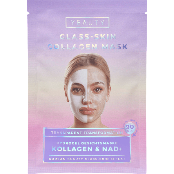 Gesichtsmaske Glass-Skin Hydrogel Kollagen & NAD+ Yeauty