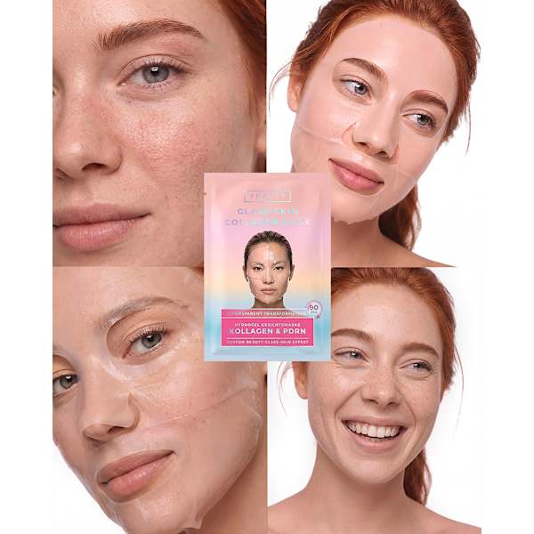 Gesichtsmaske Glass-Skin Hydrogel Kollagen & PDRN Yeauty