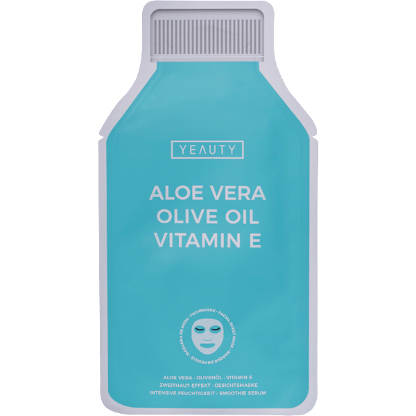Tuchmaske Aloe Vera Olive Oil Vitamin E Yeauty